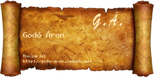 Godó Áron névjegykártya